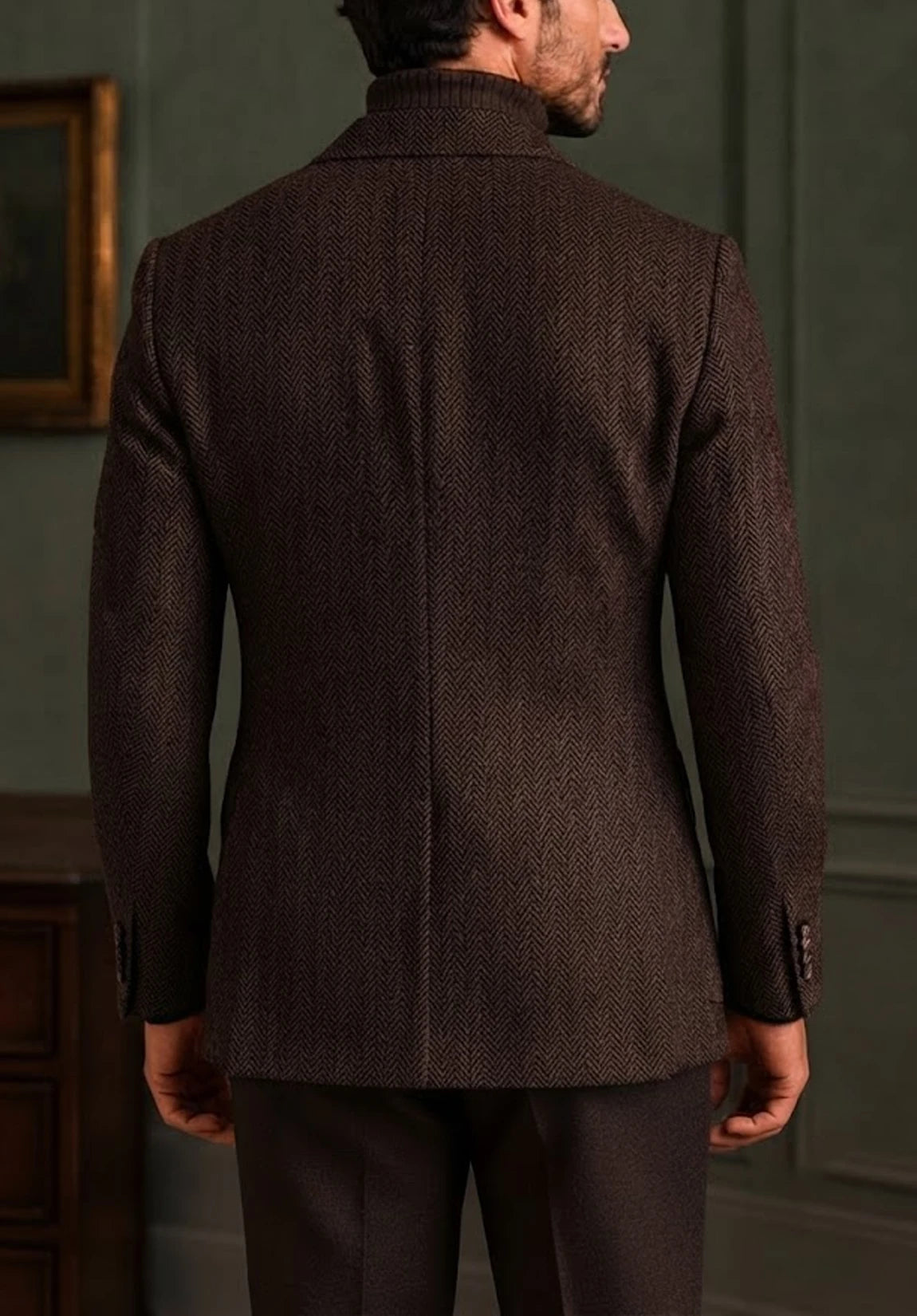Men's herringbone jacket