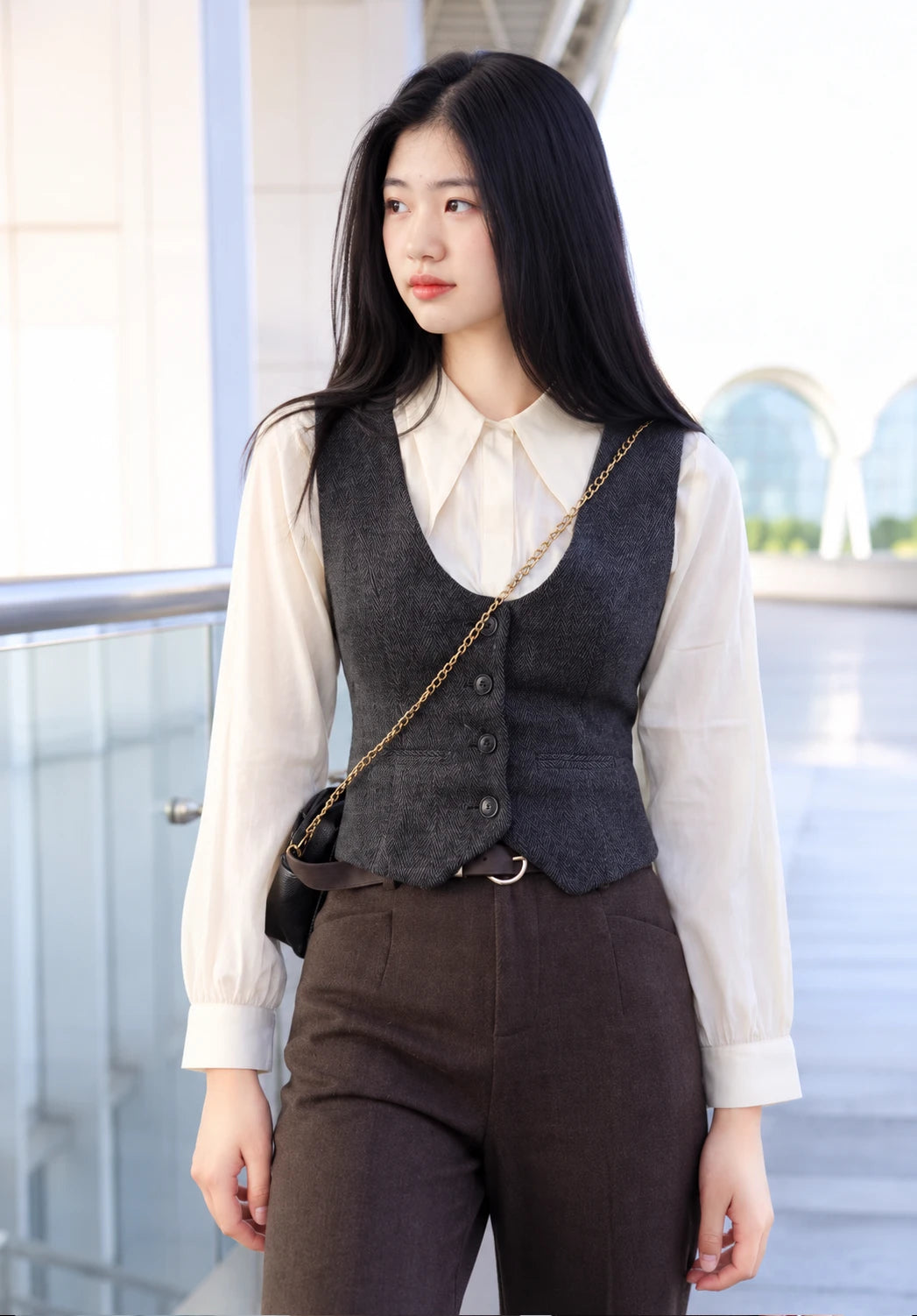 Women Tweeed Vest