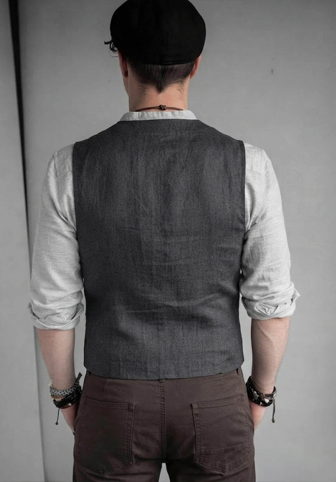 Men's Linen Vest