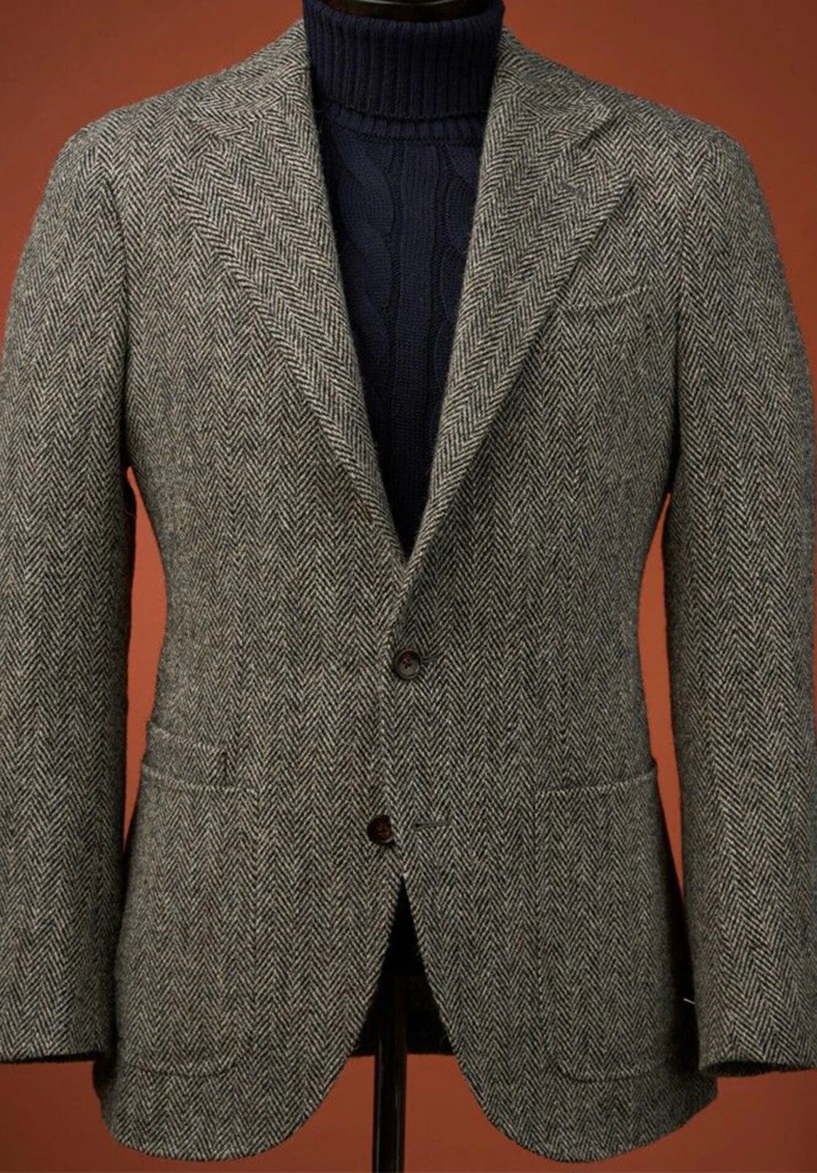 Men's herringbone jacket