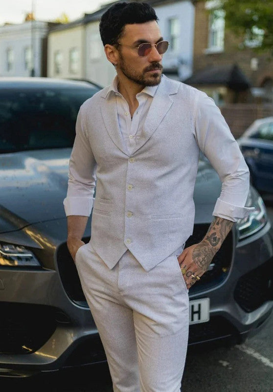 Men's Linen Vest