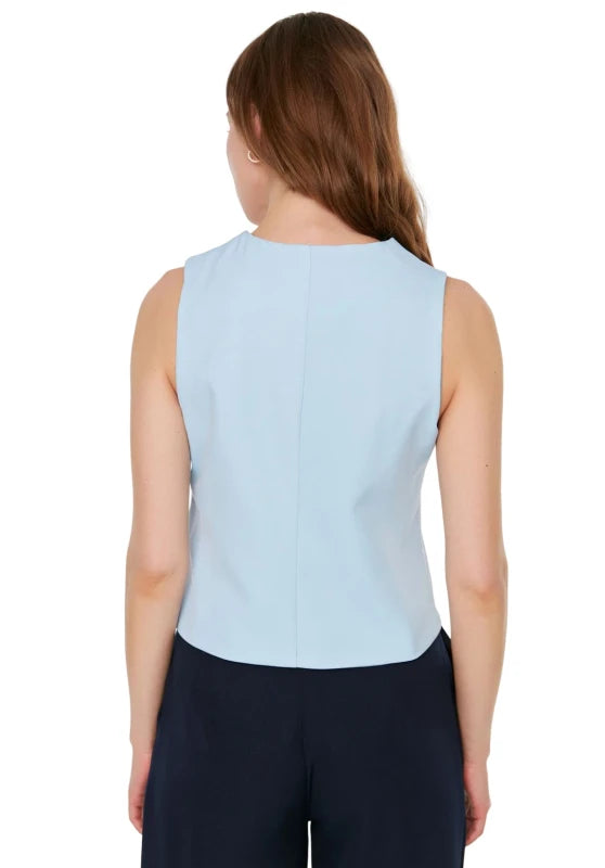 Women's blue vest