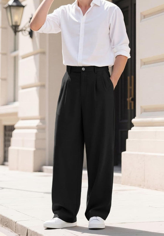 men black dress pants modern casual outfit