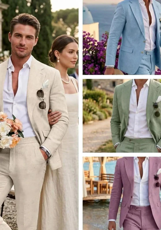 Men Linen Suit