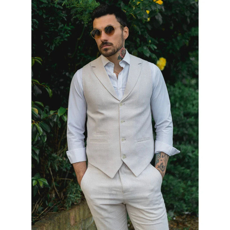 Men's Linen Vest