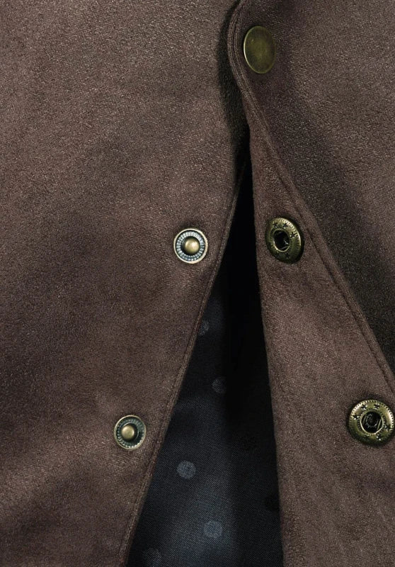 Men's brown suede vest 