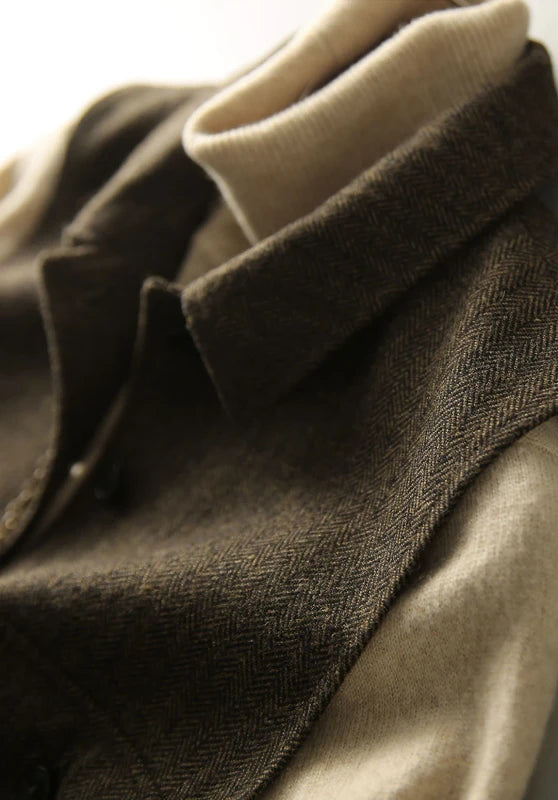 Women's tweed vest