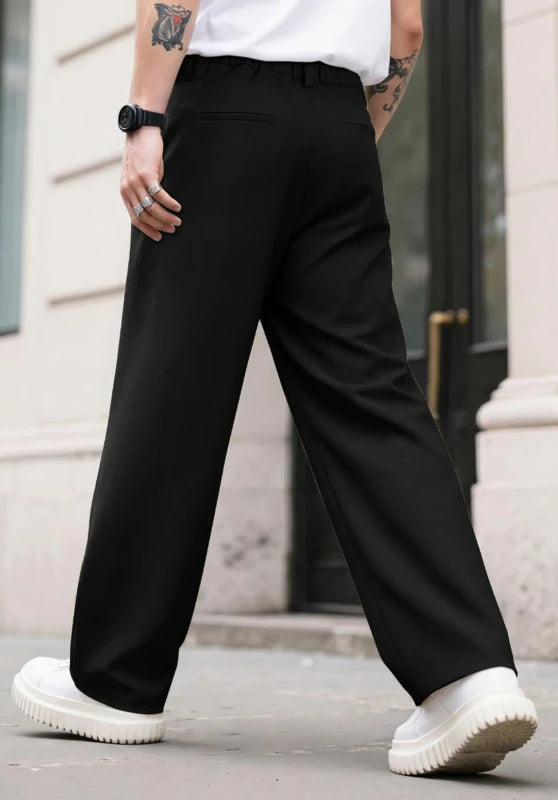 men black dress pants back view formal style