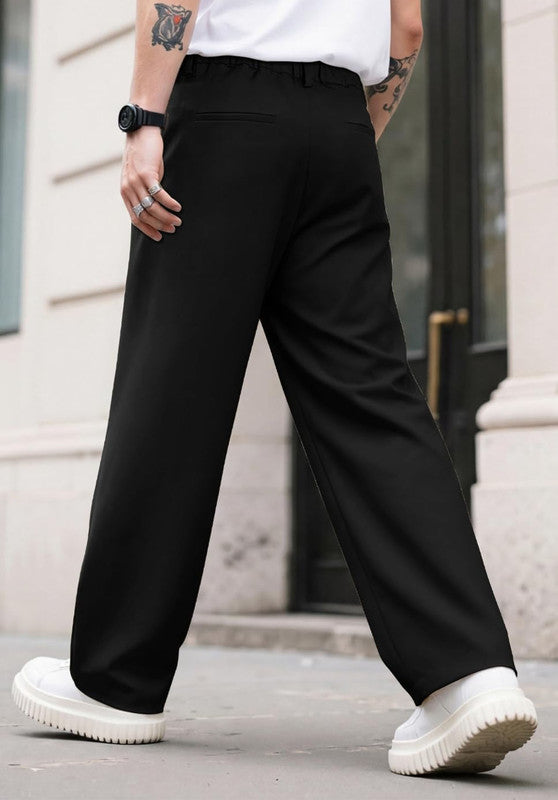 men black dress pants back view formal style