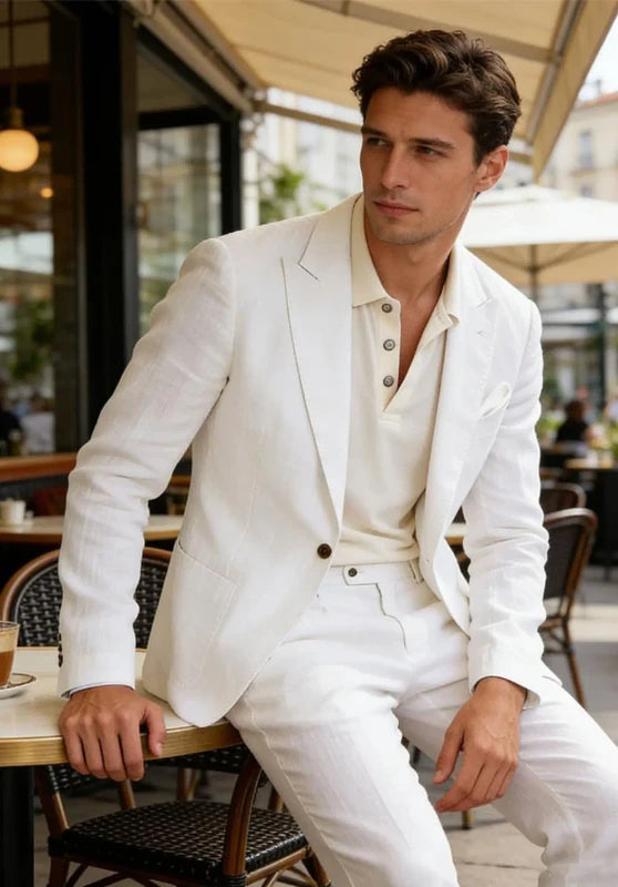 Men Linen Suit