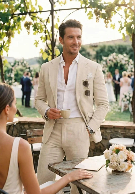 Men Linen Suit