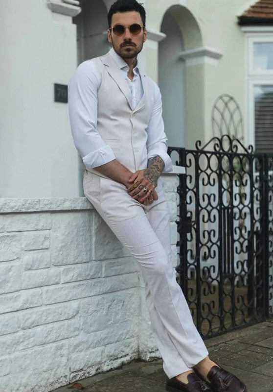 Men's Linen Vest