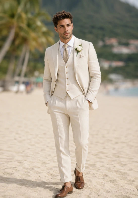 Men Linen Suit