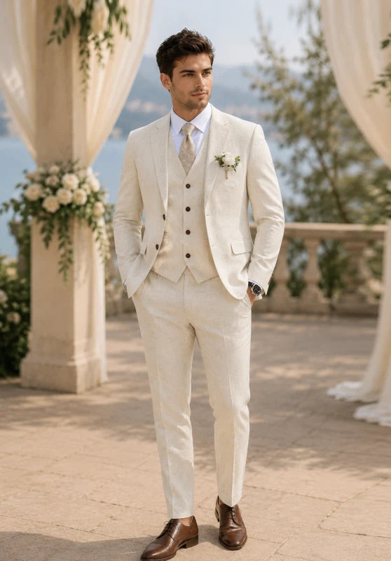 Men Linen Suit