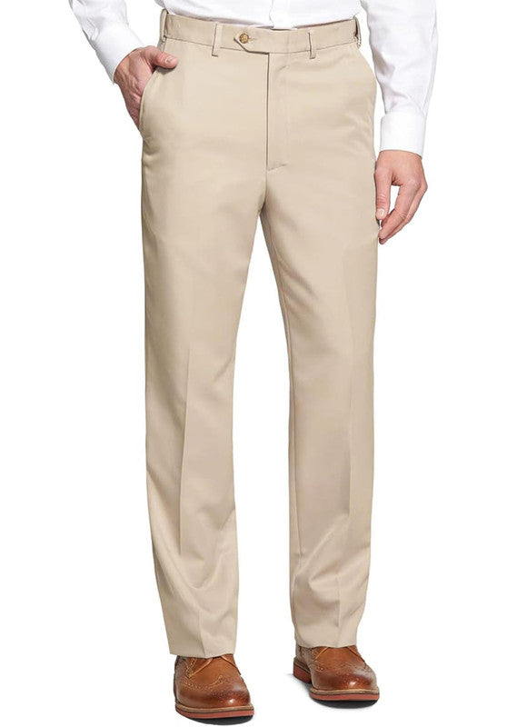 men beige dress pants