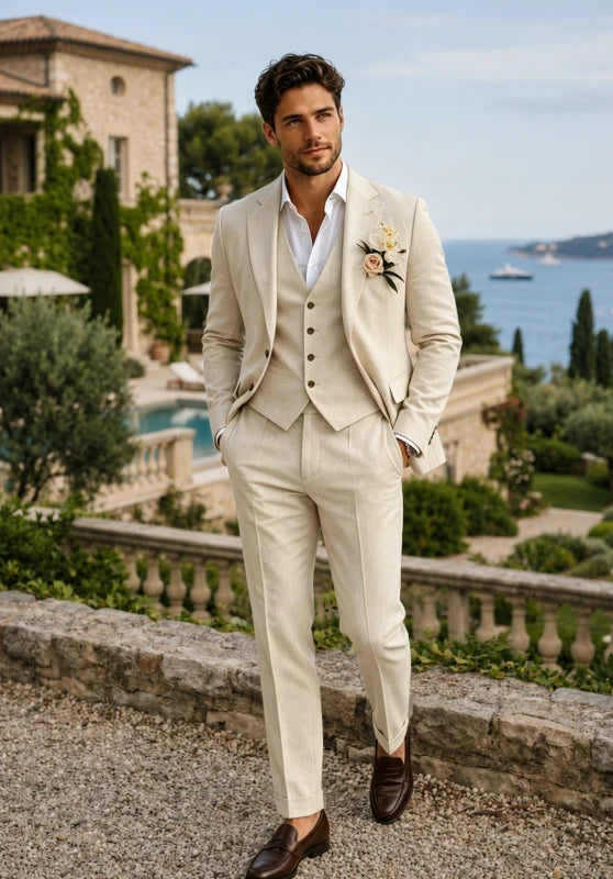 Men Linen Suit