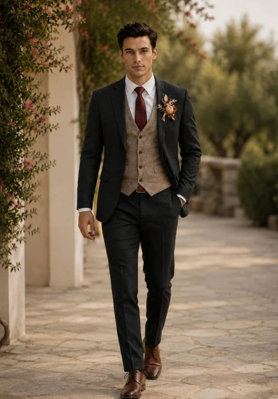 mens tweed suit