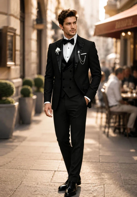 Slim Fit Sage Green Men's Wedding Suit Groom Wear
