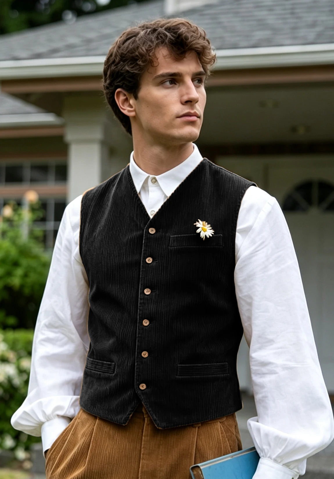Men's black vest