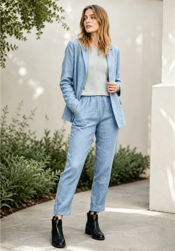 Women 2 Piece Linen Sets