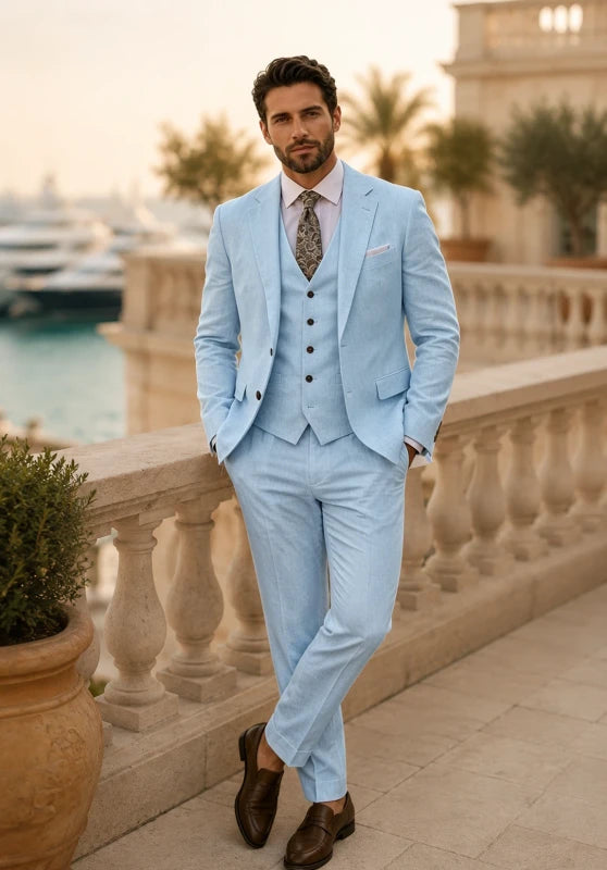 Men Linen Suit