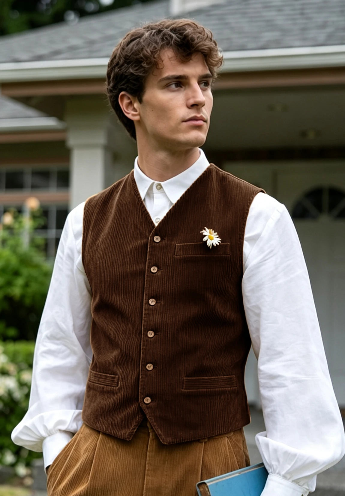 Men's brown vest