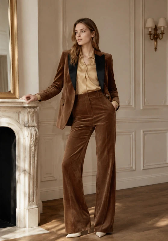 Women's Velvet Suit Set