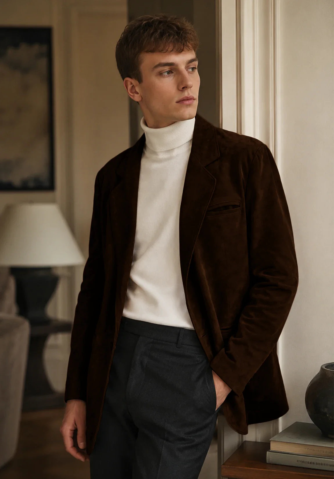 Men's brown suede jacket