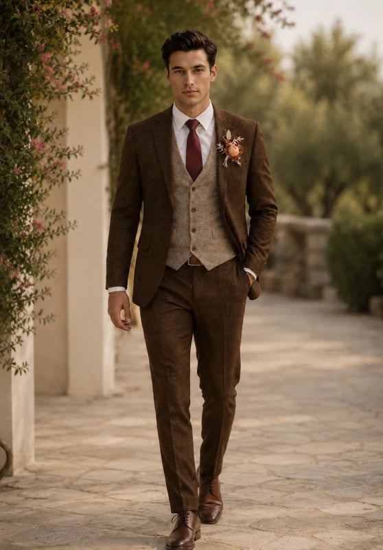 mens tweed suit