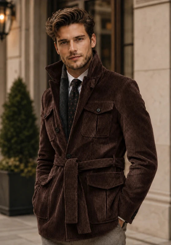Men's brown corduroy jacket