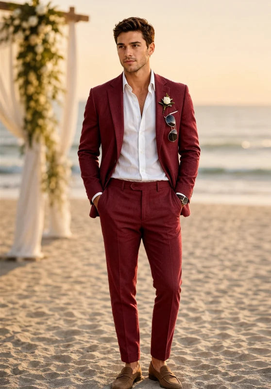 Men Linen Suit