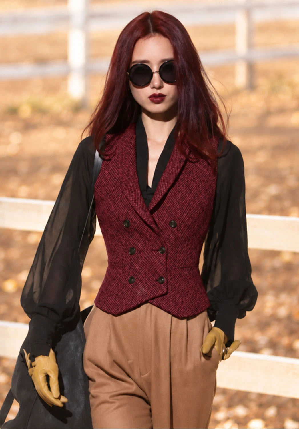 Women Tweeed Vest