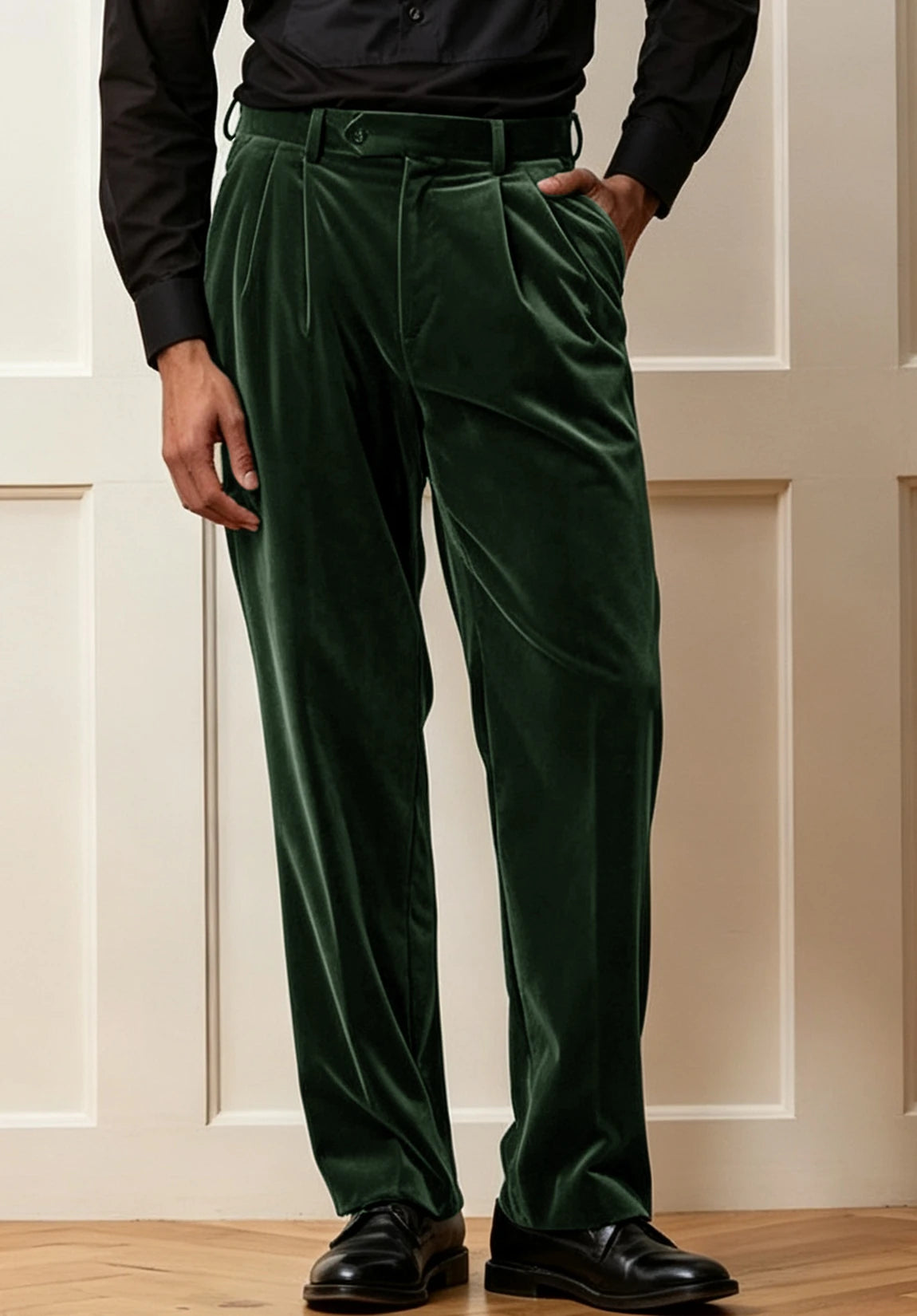 Men's dark green pants