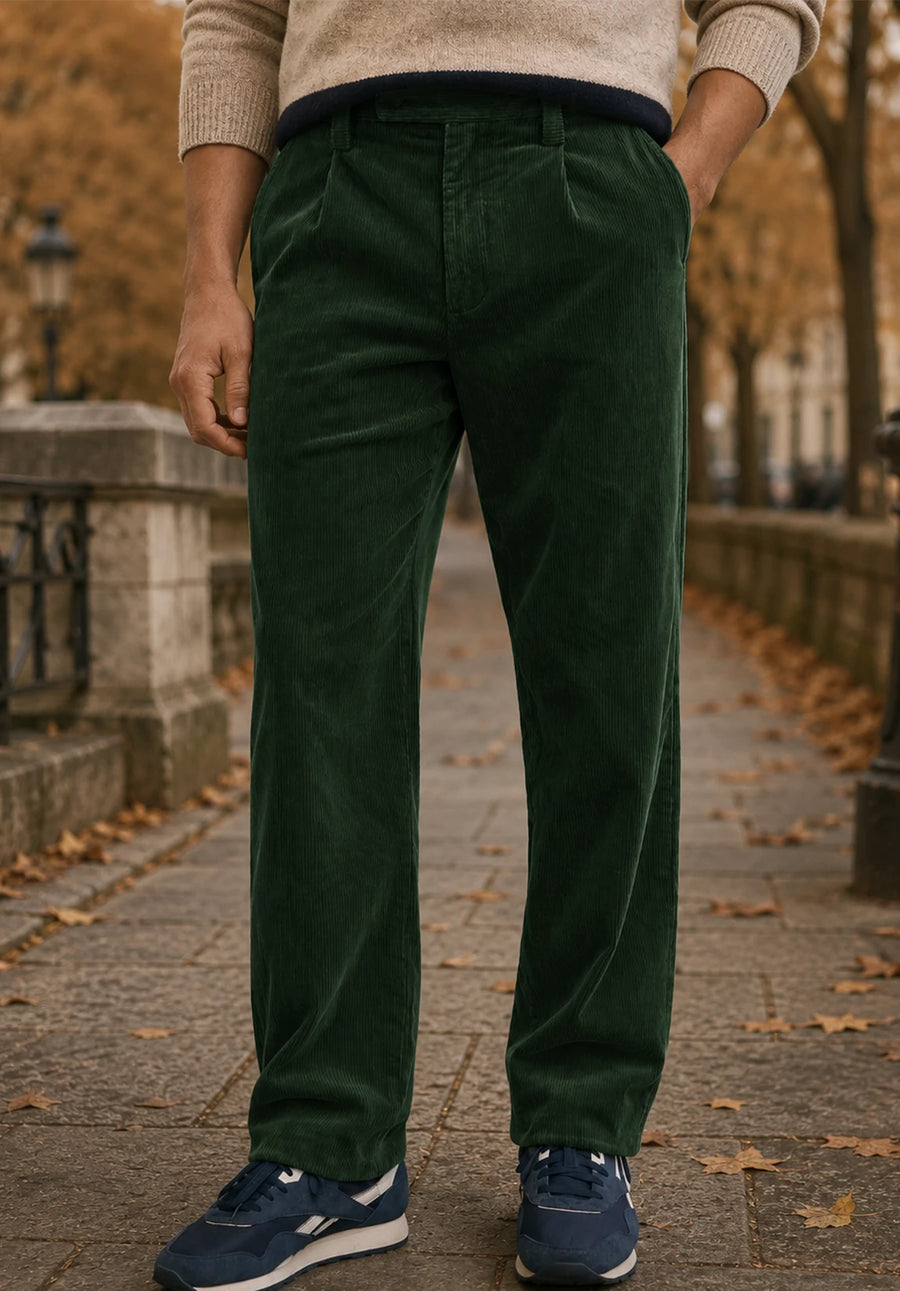 Men's dark green pants