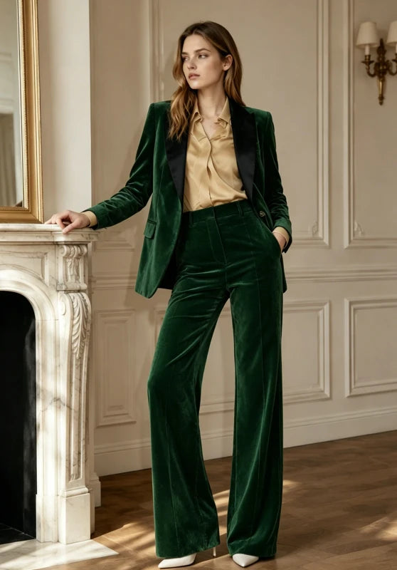 Women's Velvet Suit Set