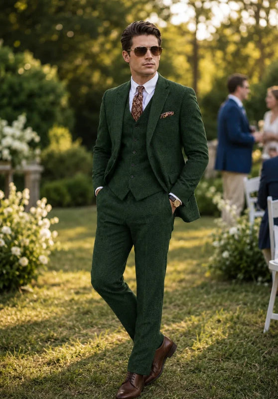 mens tweed suit