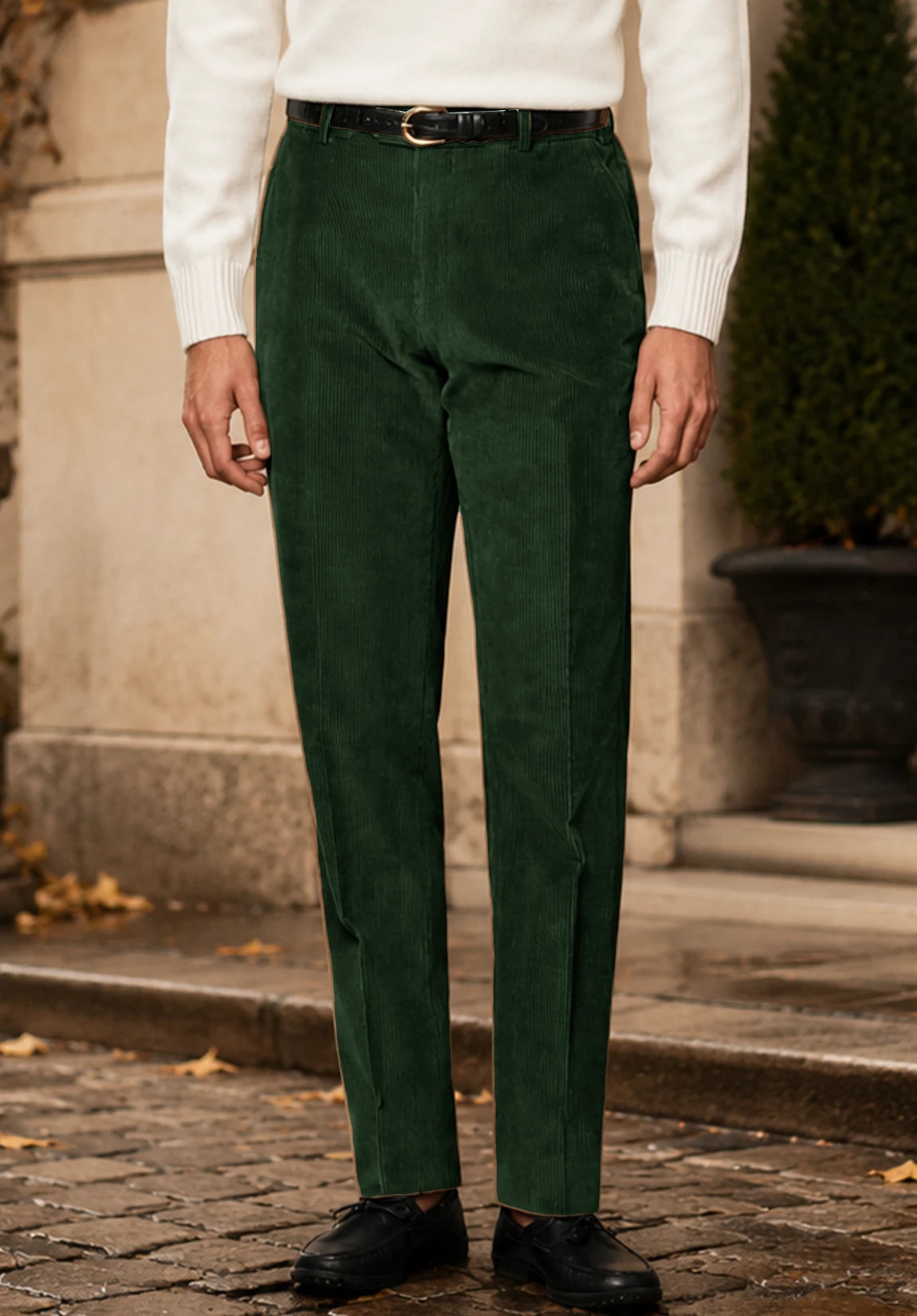 Men's dark green pants