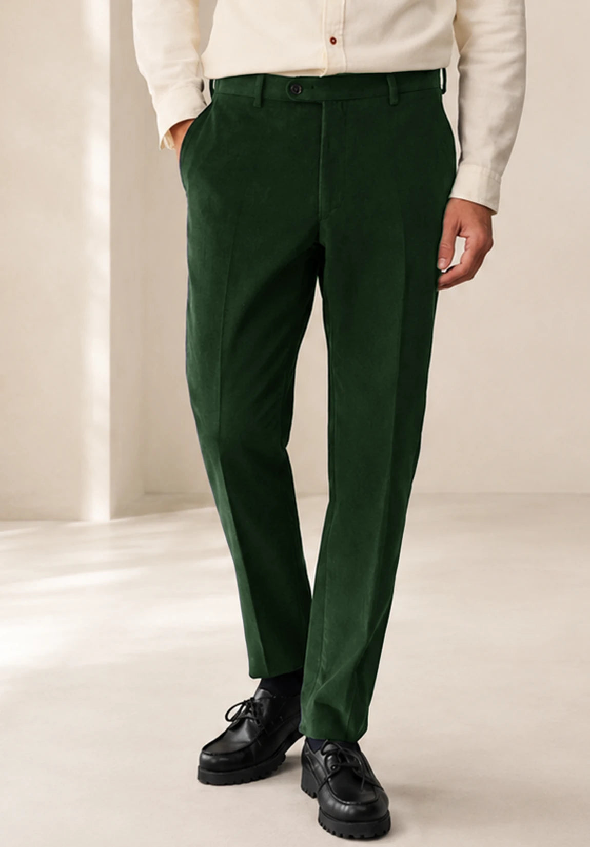 Men's dark green pants