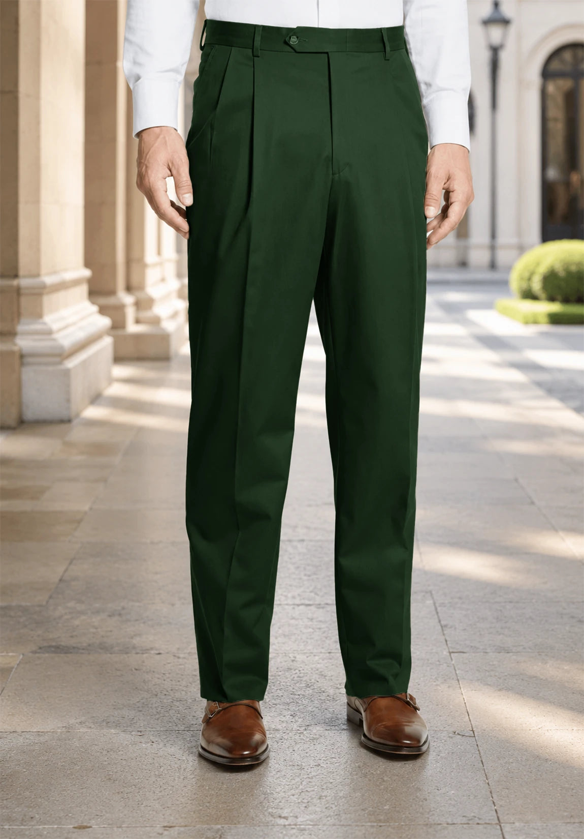 Men's dark green pants