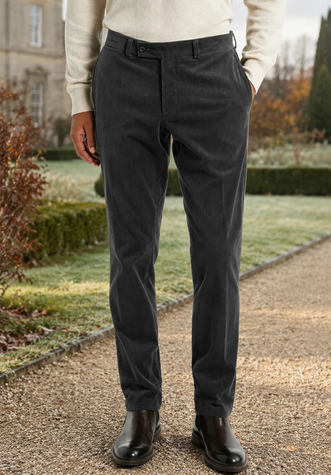 Men's dark gray pants