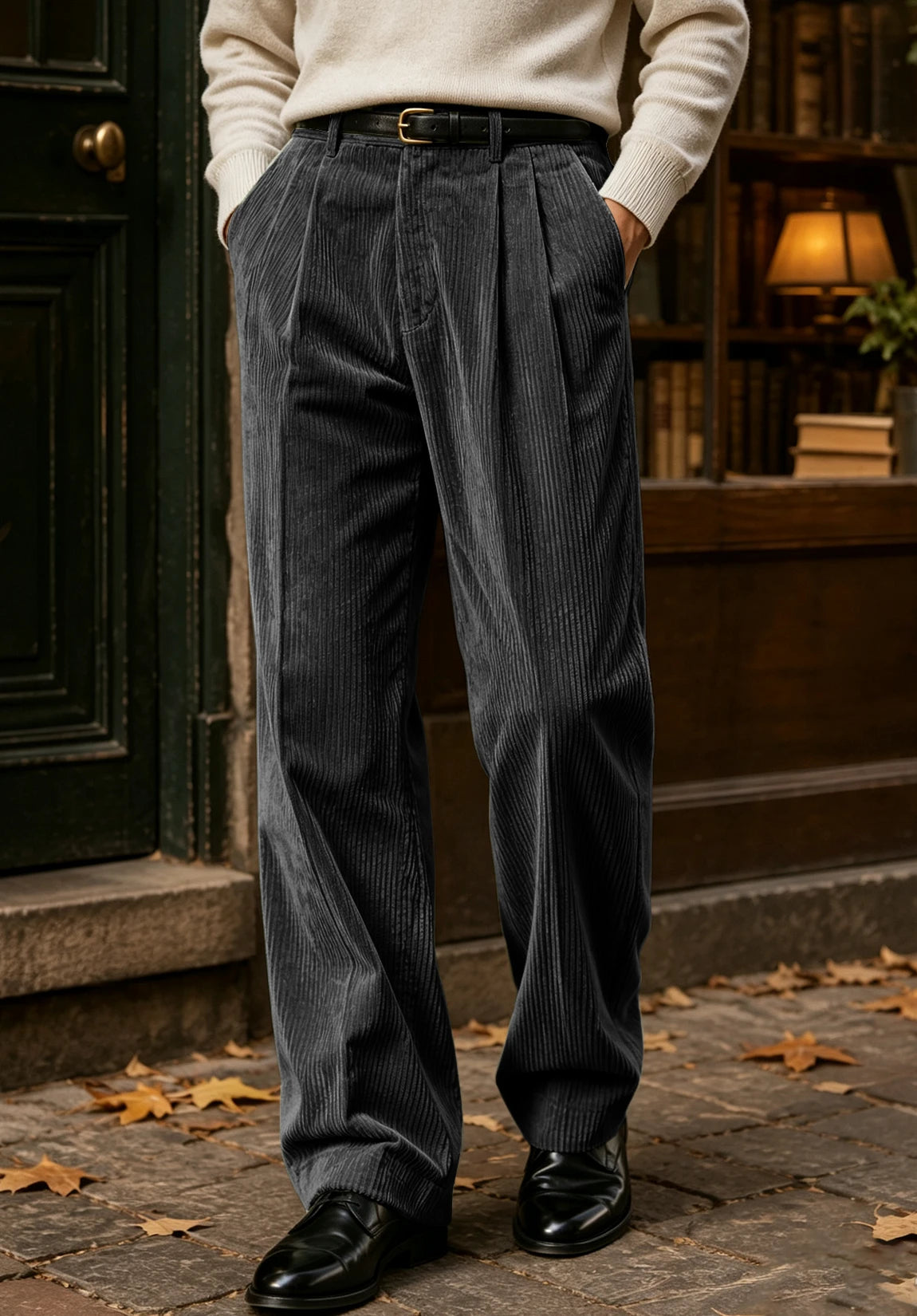 Men's dark gray pants