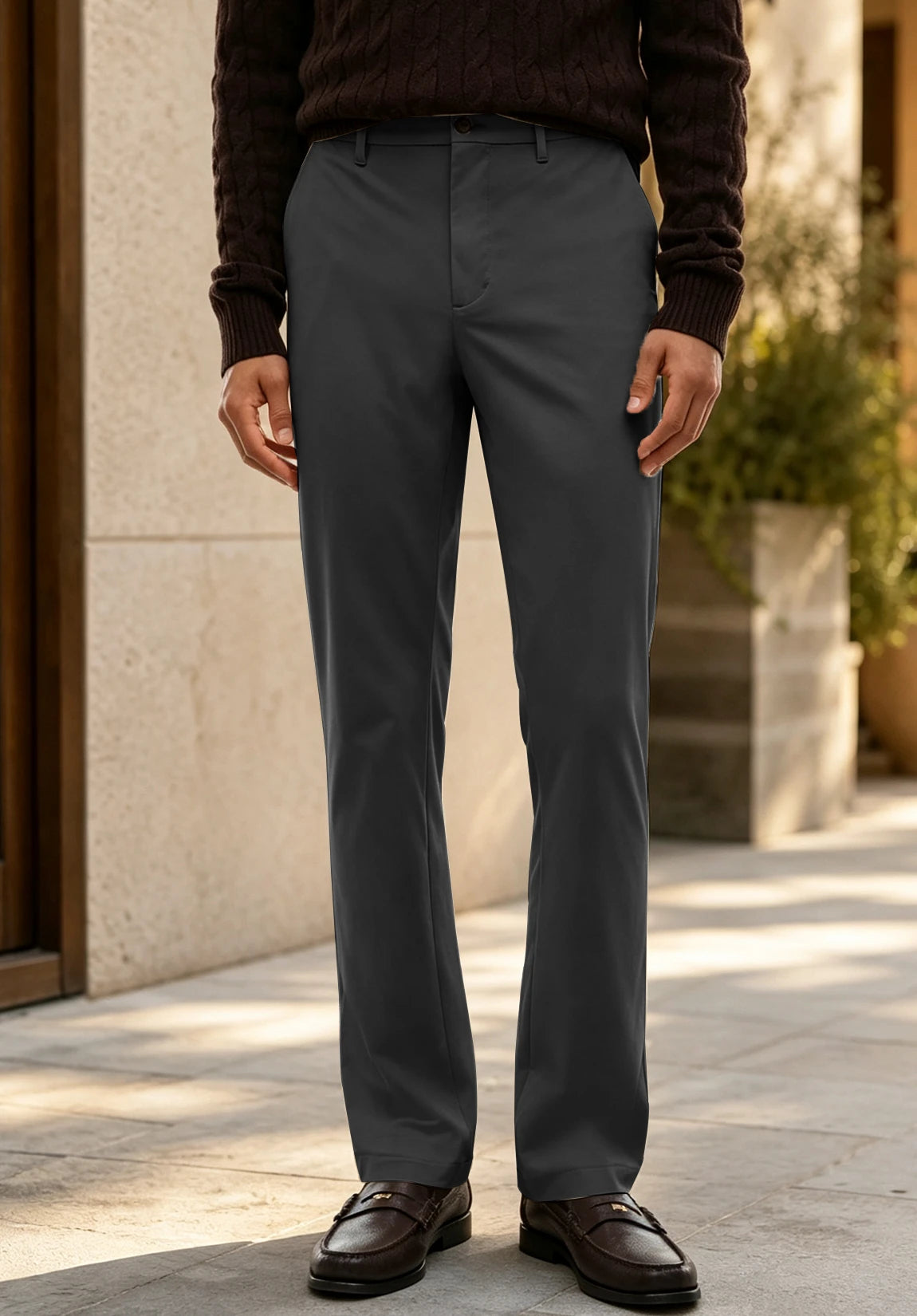 Men's dark gray pants