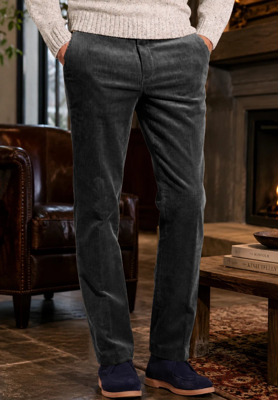 Men's dark gray pants