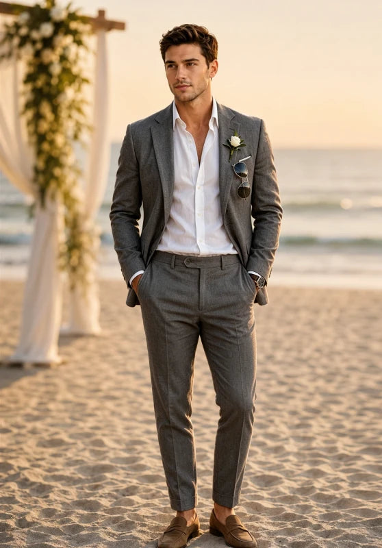 Men Linen Suit