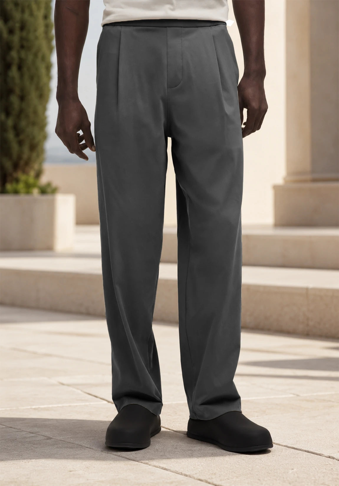 Men's dark gray pants