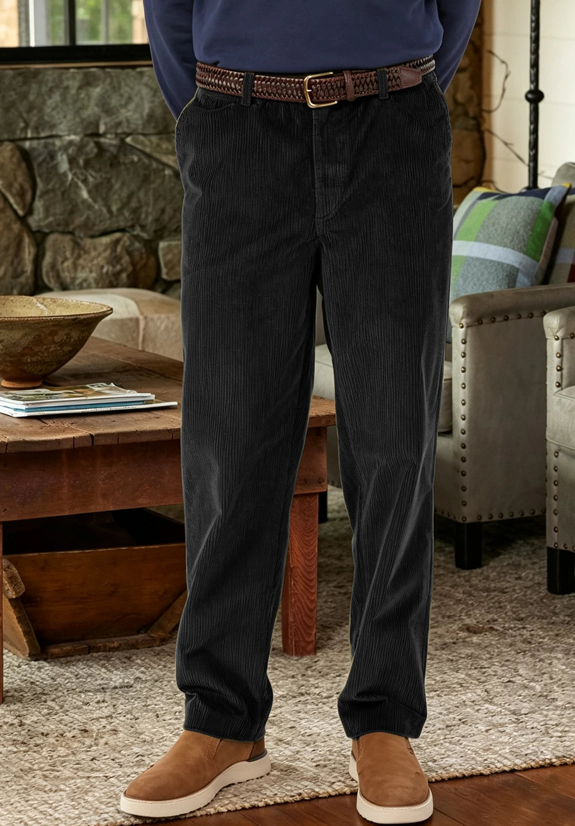 Men's dark gray pants