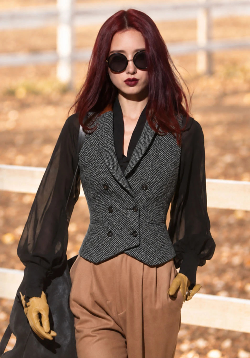Women Tweeed Vest