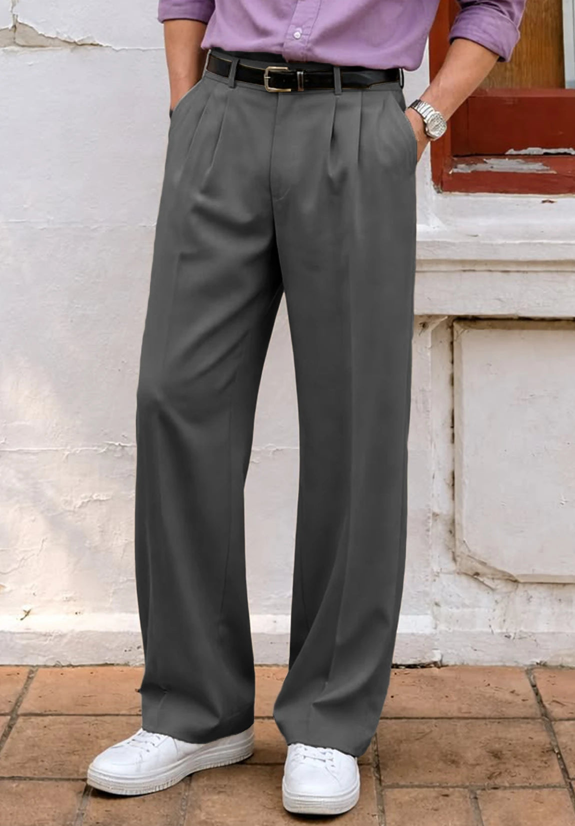 Men's dark gray pants