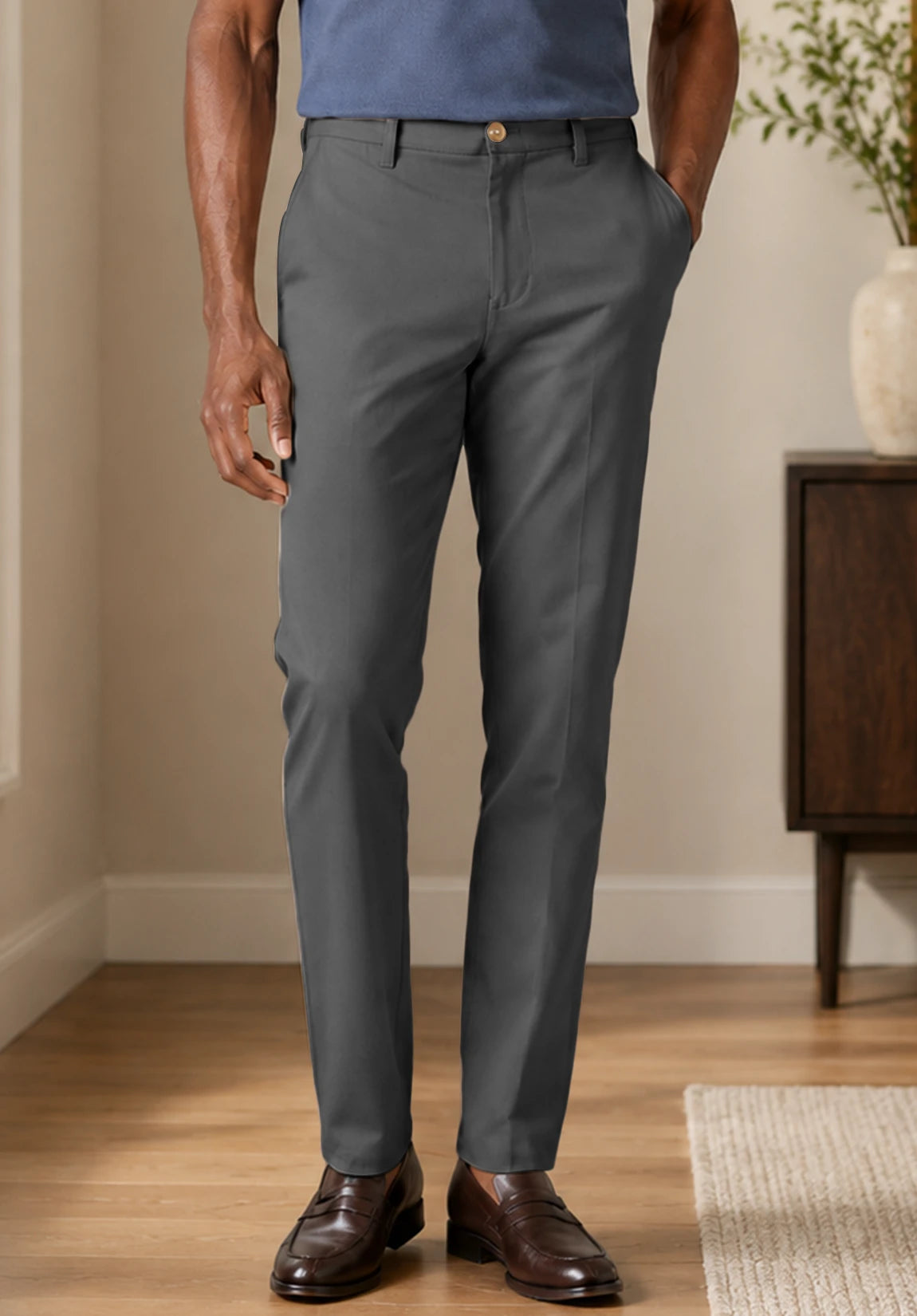 Men's dark gray pants