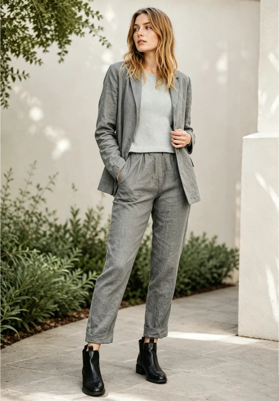Women 2 Piece Linen Sets